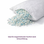 Kopfkissen mit zerkleinerter Schaumfüllung – Made in Germany | Formstabil & individuell anpassbar