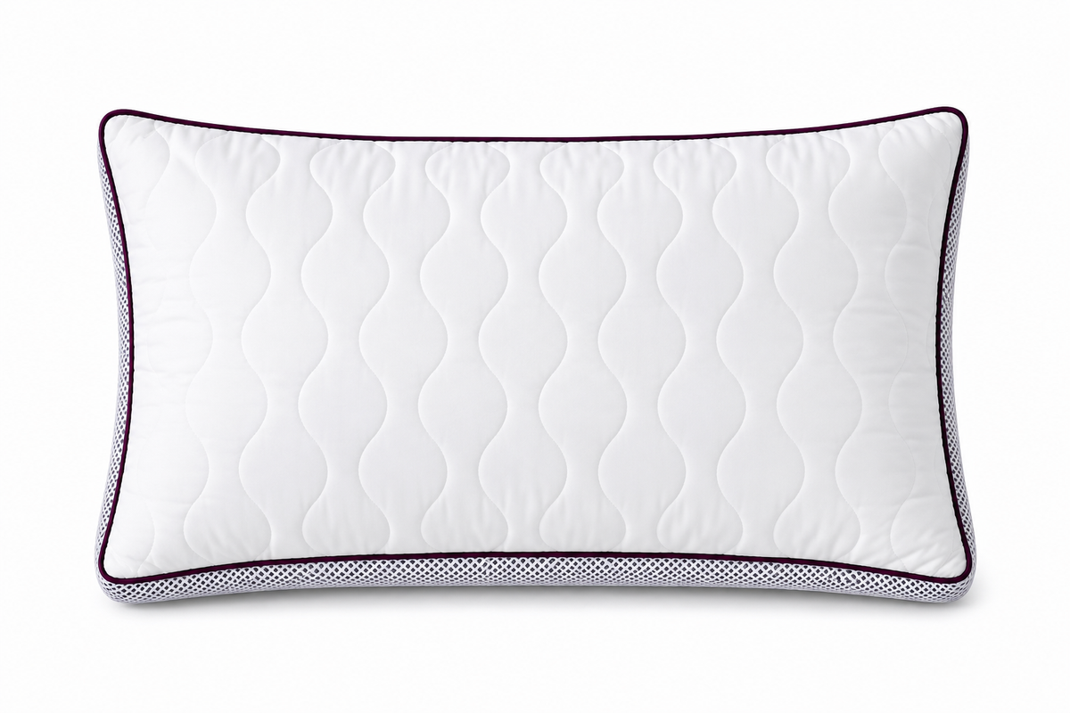 Atmungsaktives Mikrofaser-Kopfkissen 80x80cm – Verstellbarer Härtegrad mit Airflow-Netz | Made in Germany | 1er- oder 2er-Pack | Waschbar mit wiederverwendbarer Aufbewahrungstasche