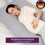 12ft J-förmiges, verbessertes Mutterschafts- und Ganzkörper-Stützkissen. In Deutschland hergestellt