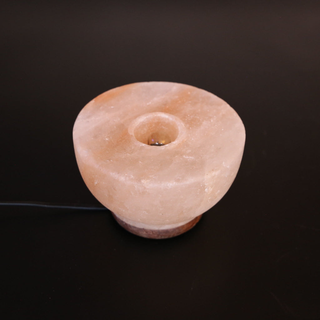Himalaya Salzlampe - Feuerschale mit Kugeln