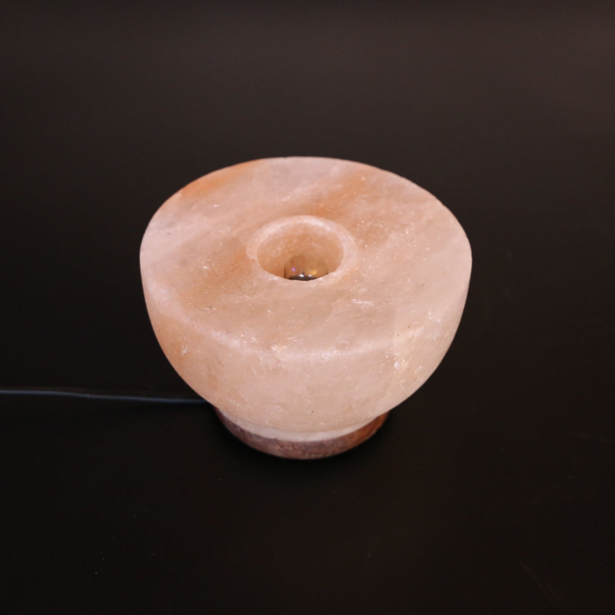 Himalaya Salzlampe - Feuerschale mit Kugeln