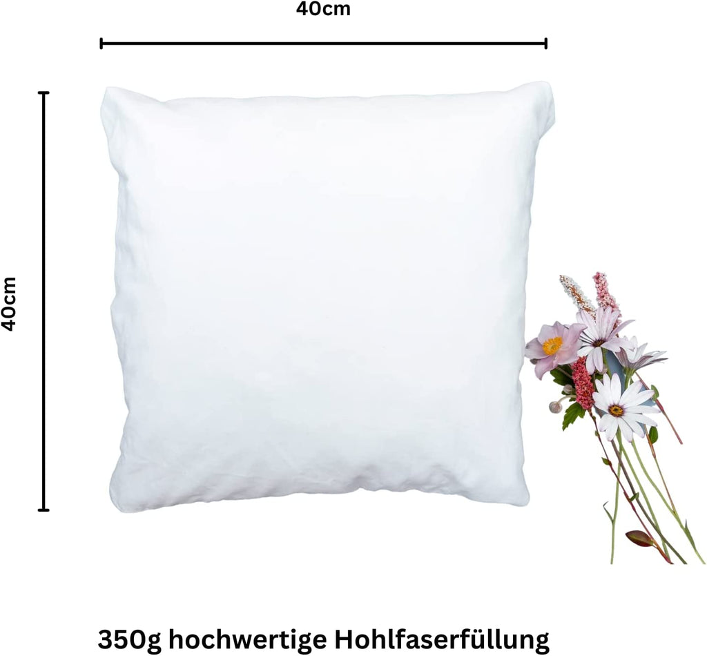 Wohnkultur Premium-Qualitätskissen, 100% Baumwollkissen, hergestellt in Deutschland, Hotelqualität