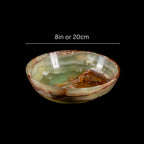 Onyx Kristall Schale, Himalaya Onyx, Natursteinschale Marmorschale, Geschnitzter Stein, spirituelle Geschenke, alternatives Dekor