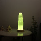 Selenite USB Lampe - Berg 20cm