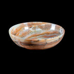 Onyx Kristall Schale, Himalaya Onyx, Natursteinschale Marmorschale, Geschnitzter Stein, spirituelle Geschenke, alternatives Dekor