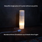 Selenit Zylinder Lampe - Kristallheilung & Meditationslicht, Verschiedene Größen (25-40 cm)