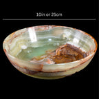 Onyx Kristall Schale, Himalaya Onyx, Natursteinschale Marmorschale, Geschnitzter Stein, spirituelle Geschenke, alternatives Dekor