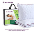 Atmungsaktives Mikrofaser-Kopfkissen 80x80cm – Verstellbarer Härtegrad mit Airflow-Netz | Made in Germany | 1er- oder 2er-Pack | Waschbar mit wiederverwendbarer Aufbewahrungstasche