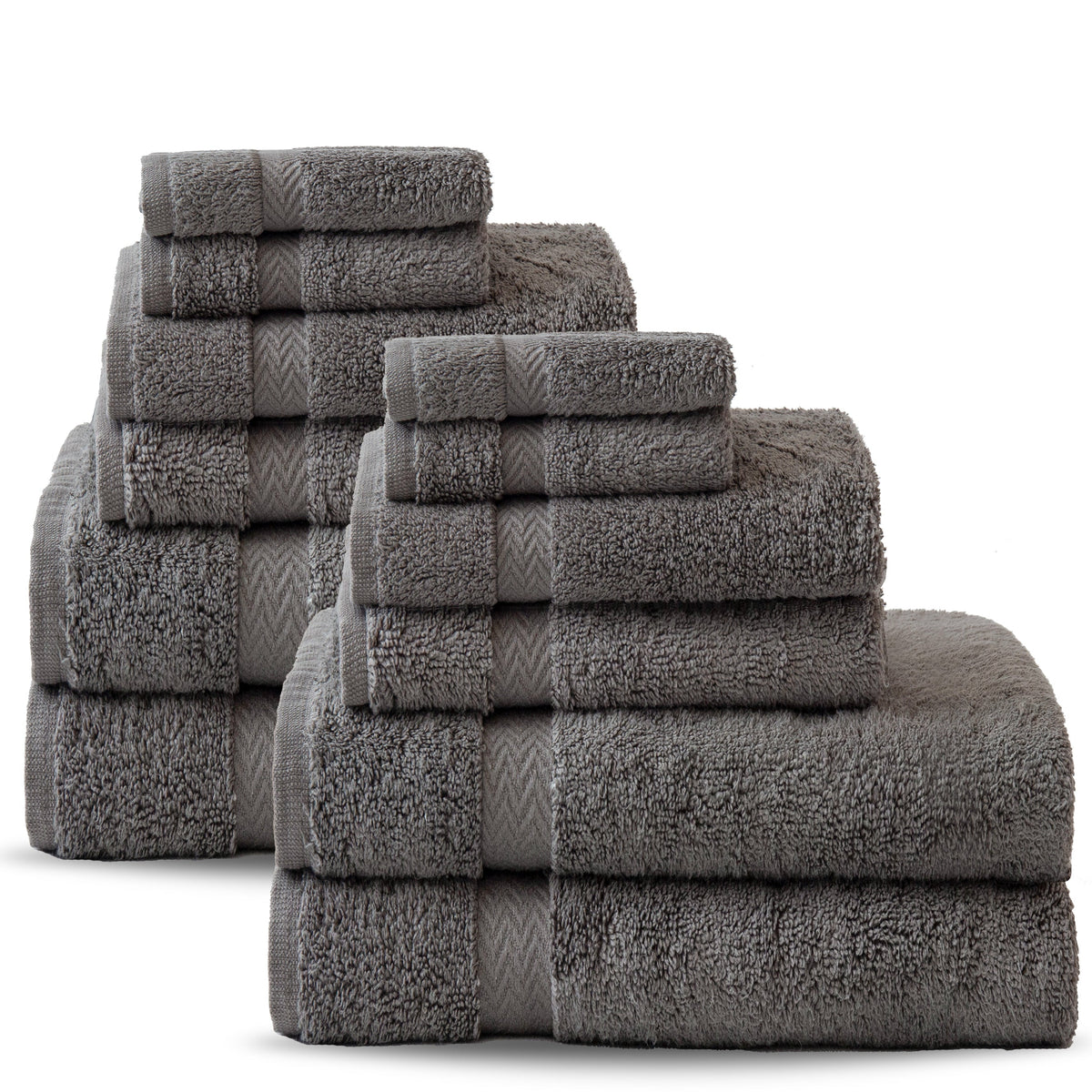 12er-Set Handtücher aus 100% ägyptischer Baumwolle 450 gsm