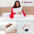 Premium Gestepptes Kissen – 100% Hergestellt in Deutschland | Luxus-Mikrofaser-Kissen mit Virgin-Faserfüllung | Erhältlich in allen Größen