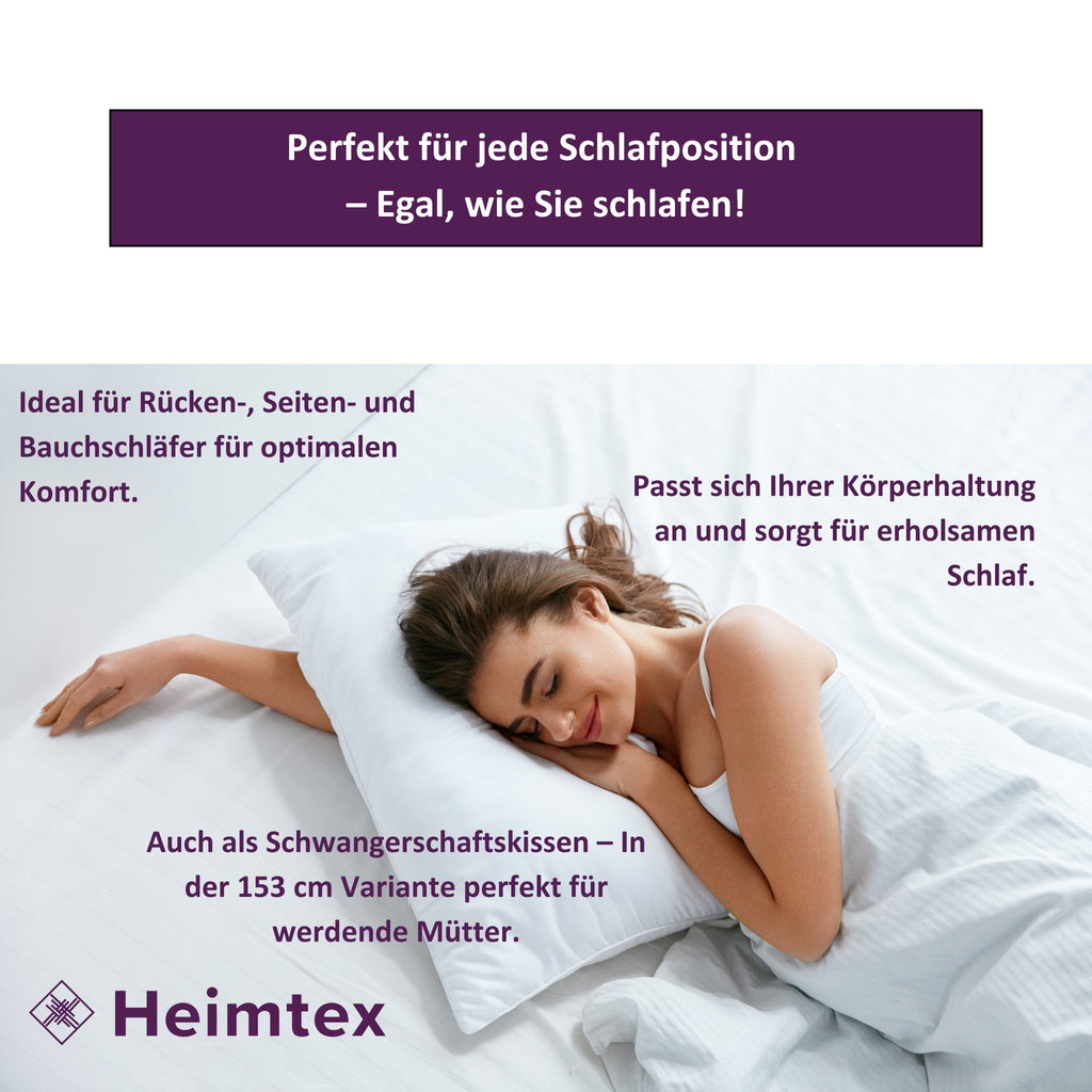 Premium Gestepptes Kissen – 100% Hergestellt in Deutschland | Luxus-Mikrofaser-Kissen mit Virgin-Faserfüllung | Erhältlich in allen Größen