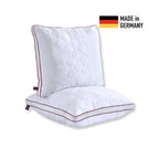 Atmungsaktives Mikrofaser-Kopfkissen 80x80cm – Verstellbarer Härtegrad mit Airflow-Netz | Made in Germany | 1er- oder 2er-Pack | Waschbar mit wiederverwendbarer Aufbewahrungstasche