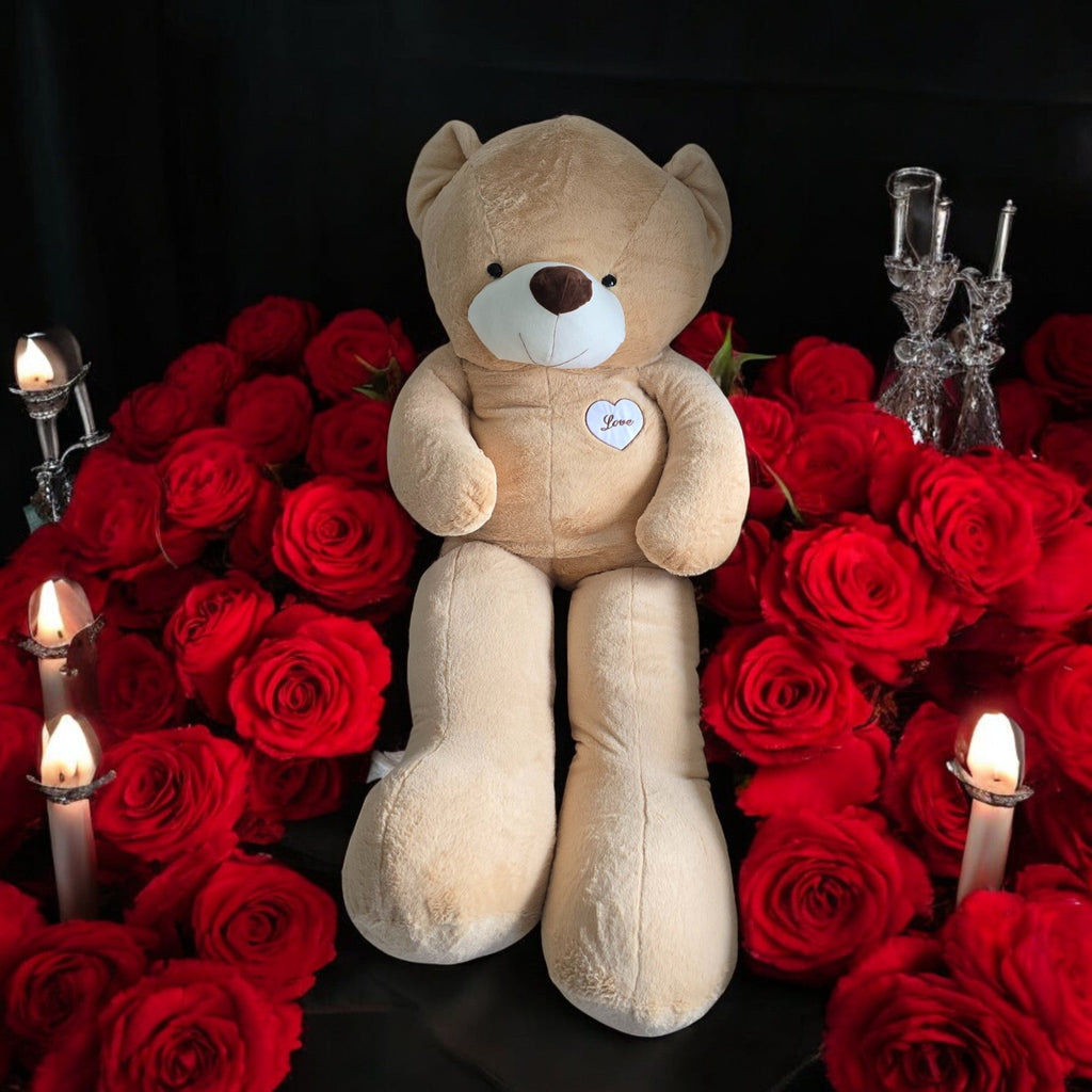 Teddybär 180cm XXL – Extra großer Kuschelbär – Weiches Plüschfell – Premium-Füllung – Hergestellt in Deutschland