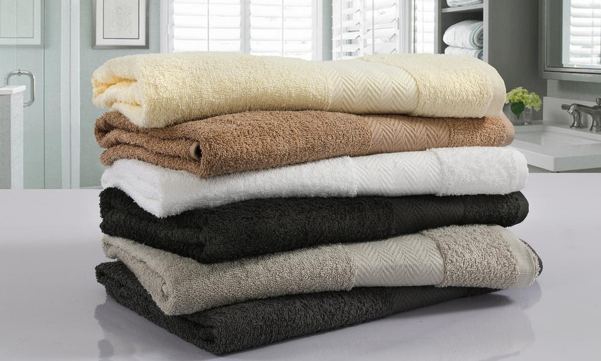 12er-Set Handtücher aus 100% ägyptischer Baumwolle 450 gsm